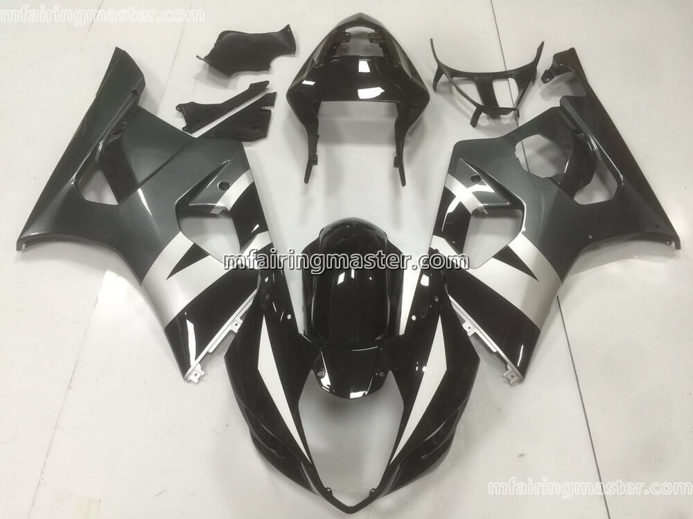 (image for) Fit for Suzuki GSXR 1000 K3 2003 2004 fairing kit injection molding Silver black