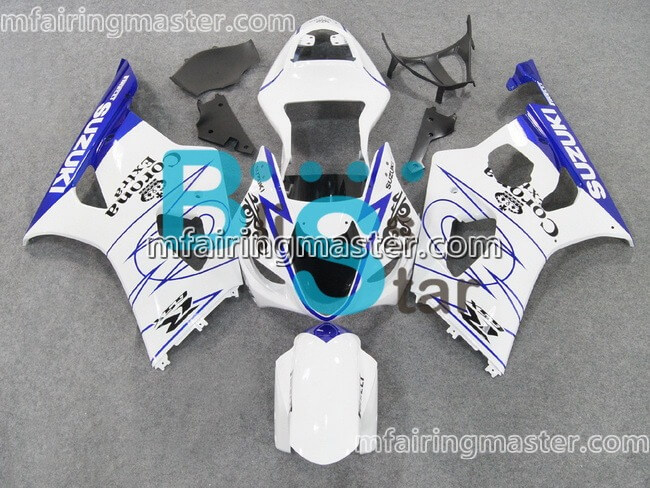 (image for) Fit for Suzuki GSXR 1000 K3 2003 2004 fairing kit injection molding Corona extra white blue