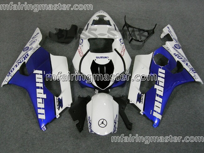 (image for) Fit for Suzuki GSXR 1000 K3 2003 2004 fairing kit injection molding Jordan blue white