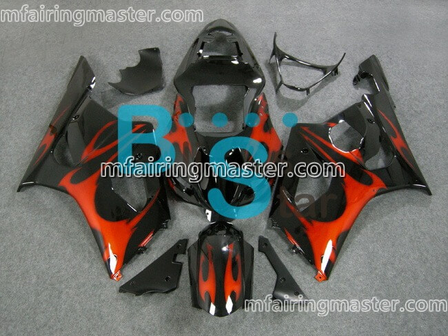 (image for) Fit for Suzuki GSXR 1000 K3 2003 2004 fairing kit injection molding Red black