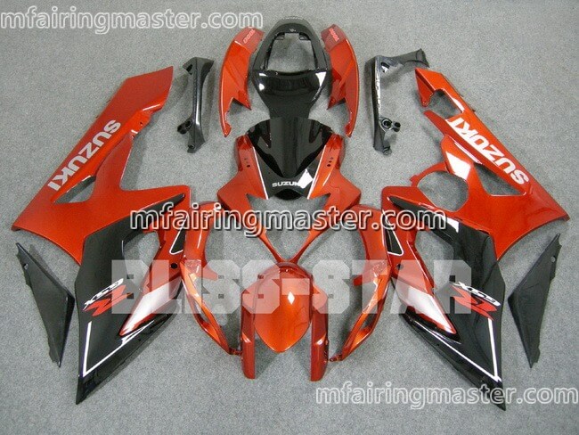 (image for) Fit for Suzuki GSXR 1000 K5 2005 2006 fairing kit injection molding Red black