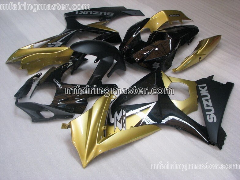 (image for) Fit for Suzuki GSXR 1000 K7 2007 2008 fairing kit injection molding Golden yellow black