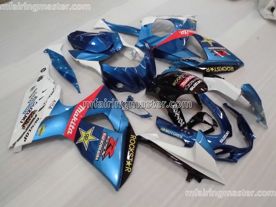 (image for) Fit for Suzuki GSXR 1000 K9 2009 2010 2011 2012 2013 2014 2015 2016 fairing kit injection molding blue white