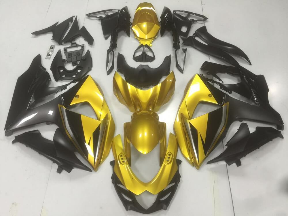 (image for) Fit for Suzuki GSXR 1000 K9 2009 2010 2011 2012 2013 2014 2015 2016 fairing kit injection molding golden black