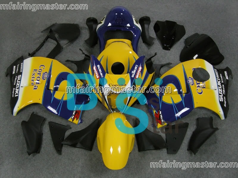 (image for) Fit for Suzuki GSXR 1300 Hayabusa 1999 2000 2001 2002 2003 2004 2005 2006 2007 fairing kit injection molding Yellow blue