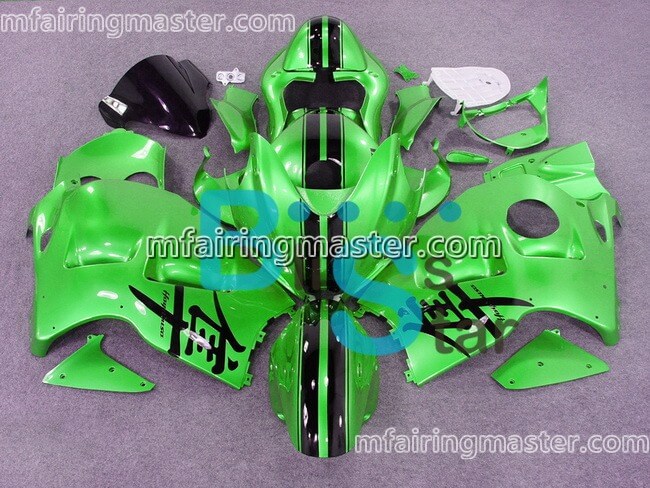 (image for) Fit for Suzuki GSXR 1300 Hayabusa 1999 2000 2001 2002 2003 2004 2005 2006 2007 fairing kit injection molding Green black