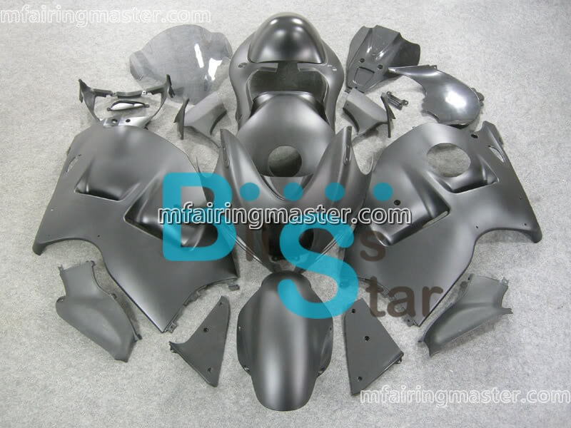 (image for) Fit for Suzuki GSXR 1300 Hayabusa 1999 2000 2001 2002 2003 2004 2005 2006 2007 fairing kit injection molding Matte black - Click Image to Close