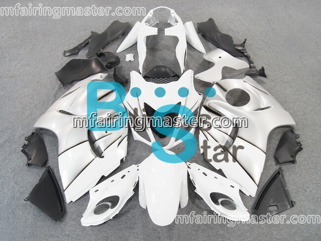 (image for) Fit for Suzuki GSXR 1300 Hayabusa 2016 2017 2018 2019 2020 fairing kit injection molding Silver white