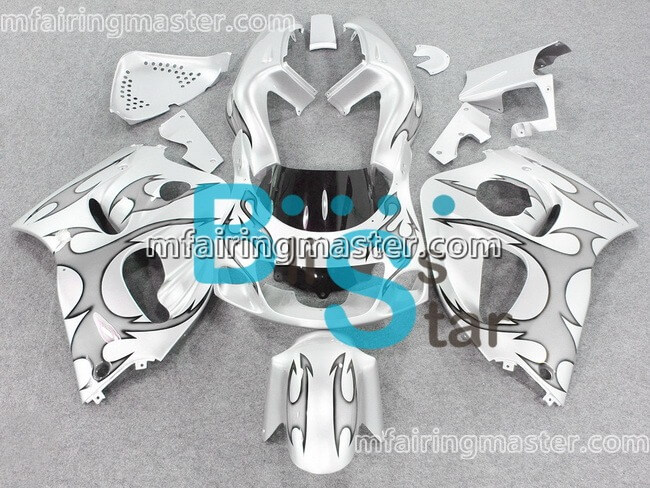 (image for) Fit for Suzuki GSXR 600 750 1996 1997 1998 1999 2000 fairing kit Silver grey