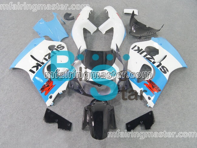 (image for) Fit for Suzuki GSXR 600 750 1996 1997 1998 1999 2000 fairing kit White blue