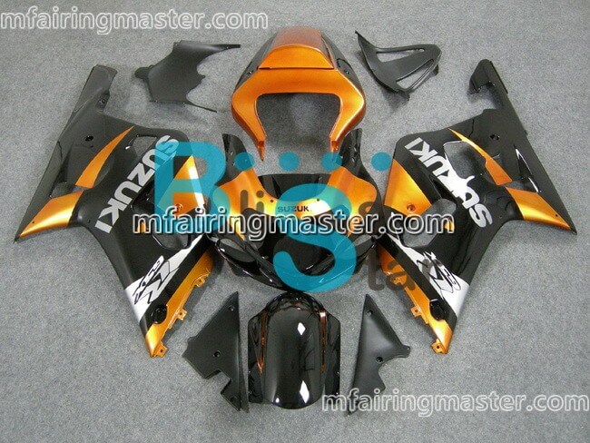 (image for) Fit for Suzuki GSXR 600 750 k1 2001 2002 2003 fairing kit injection molding Golden black