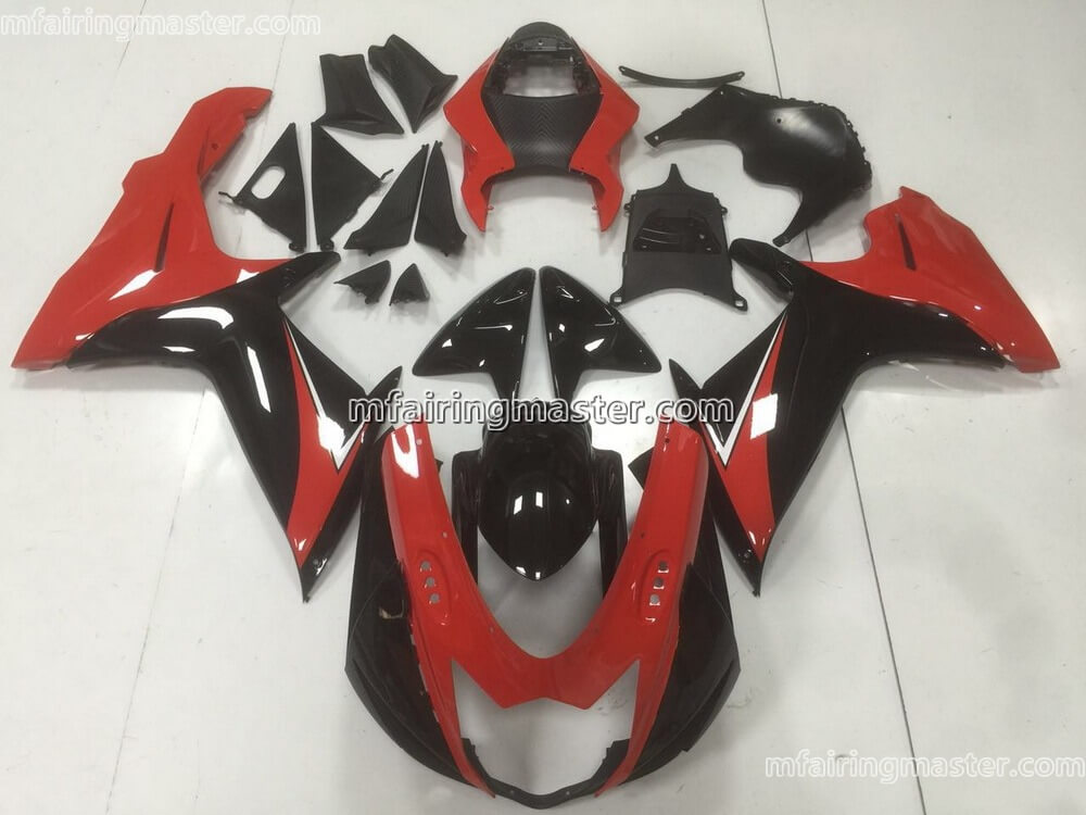 (image for) Fit for Suzuki GSXR 600 750 K11 2011 2012 2013 2014 2015 fairing kit injection molding Red black