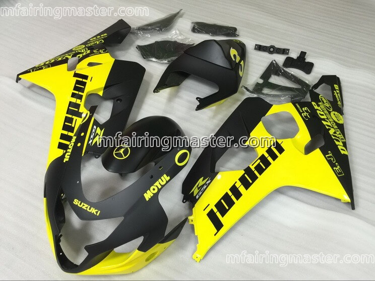 (image for) Fit for Suzuki GSXR 600 750 k4 2004 2005 fairing kit injection molding Jordan black yellow