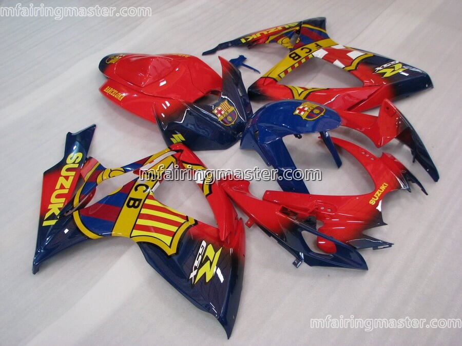 (image for) Fit for Suzuki GSXR 600 750 K6 2006 2007 fairing kit injection molding Fcb red blue