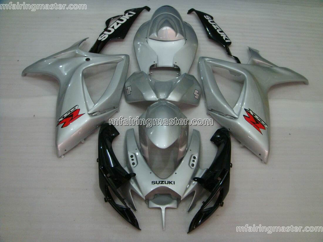ZXMT Unpainted White ABS Fairing Kit For Suzuki GSXR 600 & 750 (2006-2007 K6) – Front, Left, Right, Rear Body Panels