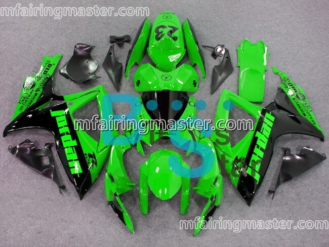 (image for) Fit for Suzuki GSXR 600 750 K6 2006 2007 fairing kit injection molding Jordan green black