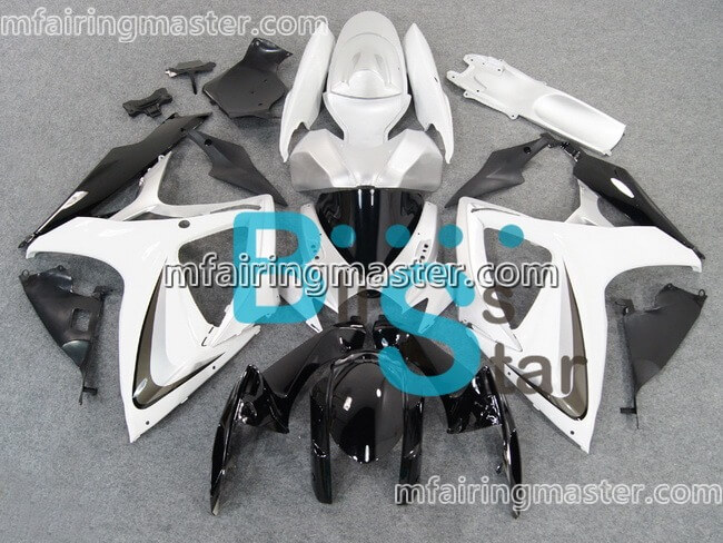 (image for) Fit for Suzuki GSXR 600 750 K6 2006 2007 fairing kit injection molding White black