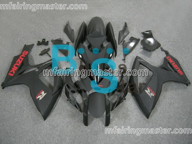 (image for) Fit for Suzuki GSXR 600 750 K6 2006 2007 fairing kit injection molding Matte black