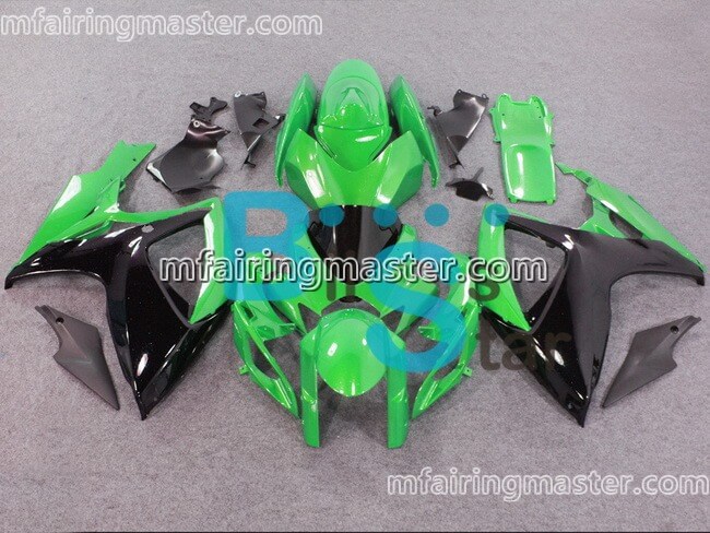 (image for) Fit for Suzuki GSXR 600 750 K6 2006 2007 fairing kit injection molding Green black