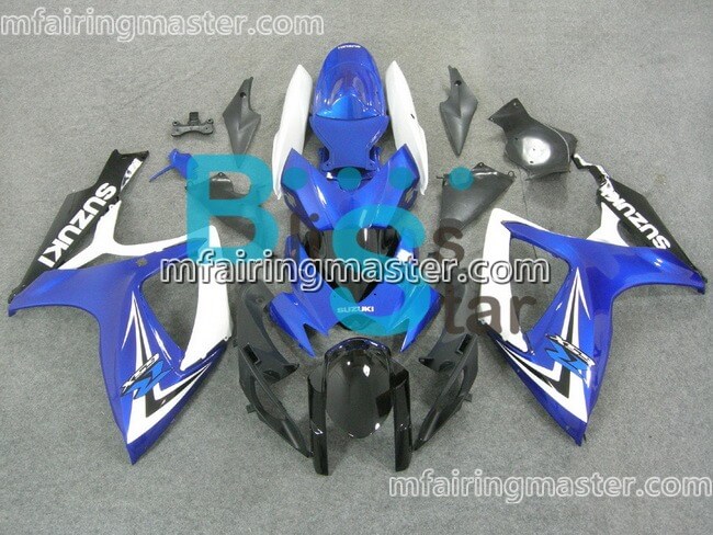 (image for) Fit for Suzuki GSXR 600 750 K6 2006 2007 fairing kit injection molding Blue white