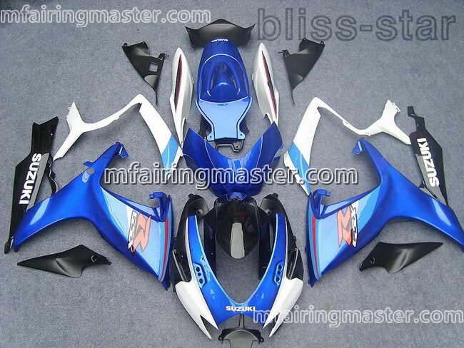 (image for) Fit for Suzuki GSXR 600 750 K6 2006 2007 fairing kit injection molding Blue white
