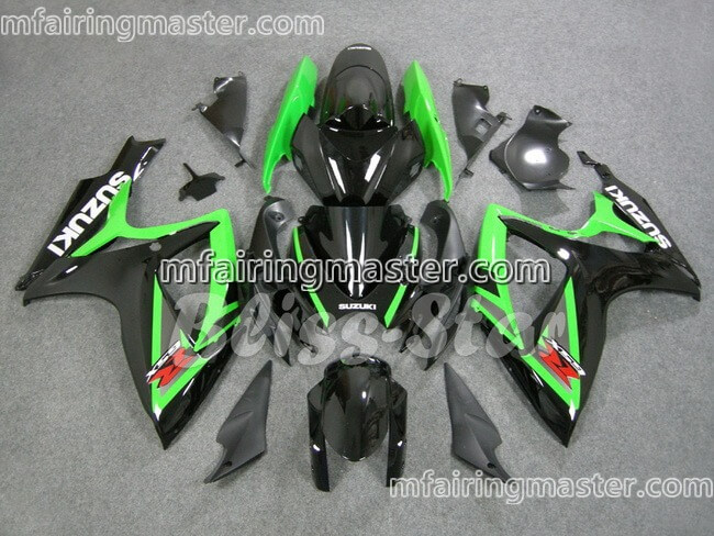 (image for) Fit for Suzuki GSXR 600 750 K6 2006 2007 fairing kit injection molding Green black