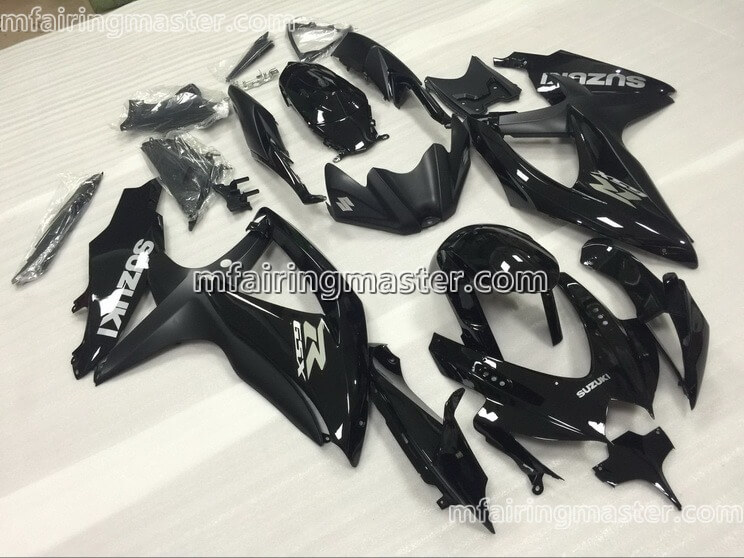 (image for) Fit for Suzuki GSXR 600 750 K8 2008 2009 2010 fairing kit injection molding Black