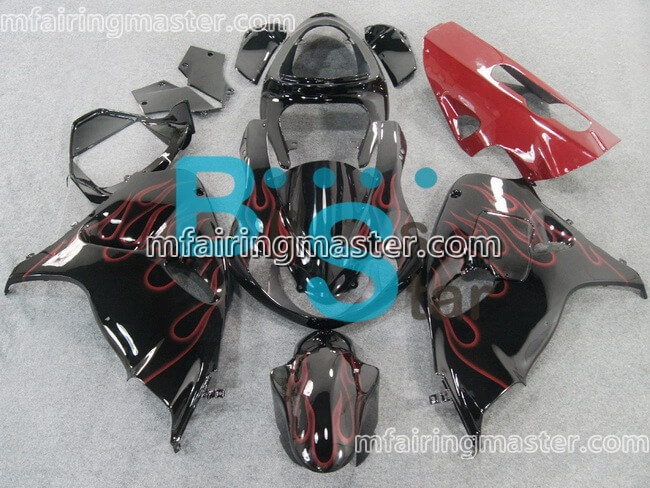 (image for) Fit for Suzuki TL1000R 1998 1999 2000 2001 2002 fairing kit injection molding Red flame black