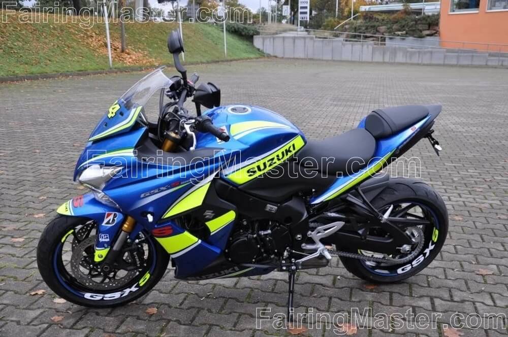 (image for) Fairing kit fit for Suzuki GSX-S1000F 2015-2020 blue fluorescent green​ 111