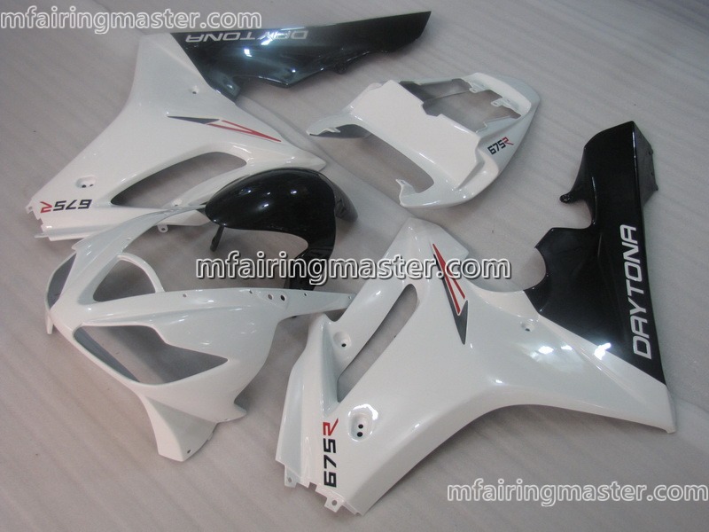 (image for) Fit for Triumph daytona 675 2006 2007 2008 fairing kit injection molding White black