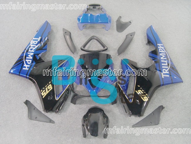 (image for) Fit for Triumph daytona 675 2006 2007 2008 fairing kit injection molding Black blue