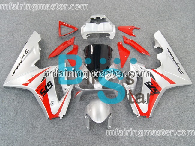 (image for) Fit for Triumph daytona 675 2006 2007 2008 fairing kit injection molding Silver red