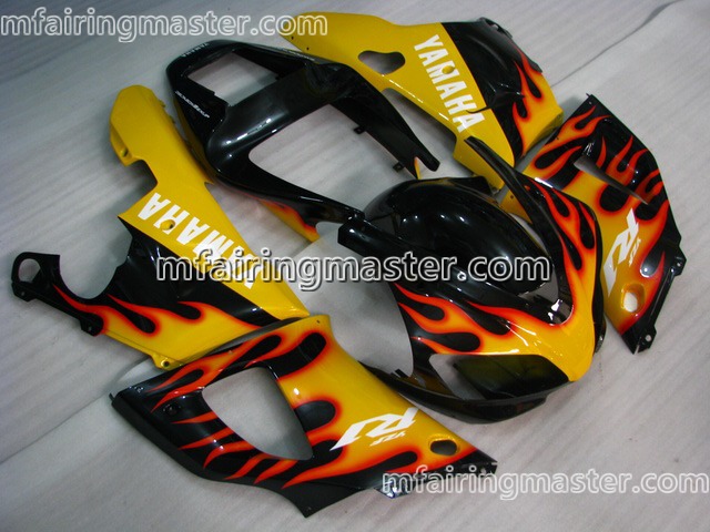 (image for) Fit for Yamaha YZF 1000 R1 1998 1999 fairing kit injection molding Red flame blue yellow