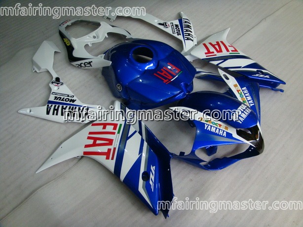 (image for) Fit for Yamaha YZF 1000 R1 2007 2008 fairing kit injection molding Fiat blue white