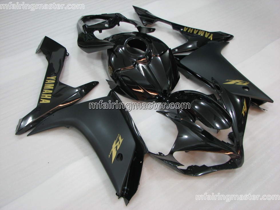 (image for) Fit for Yamaha YZF 1000 R1 2007 2008 fairing kit injection molding Black