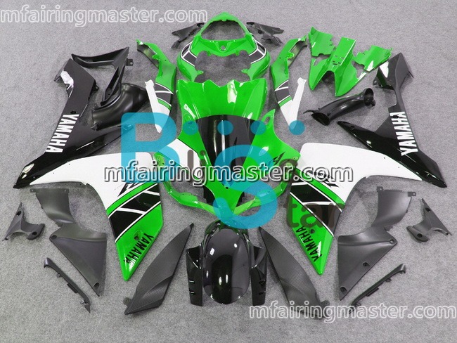 (image for) Fit for Yamaha YZF 1000 R1 2007 2008 fairing kit injection molding Green white black