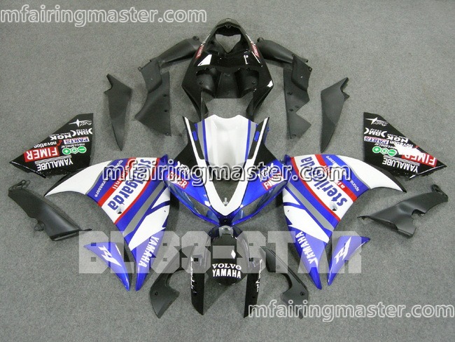 (image for) Fit for Yamaha YZF 1000 R1 2009 2010 2011 2012 fairing kit injection molding Sterilgarda blue white
