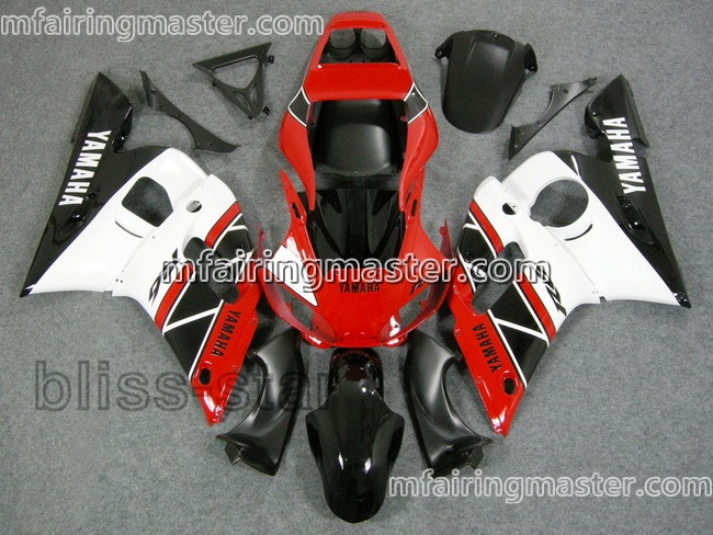 (image for) Fit for Yamaha YZF 600 R6 1998 1999 2000 2001 2002 fairing kit injection molding Red white black