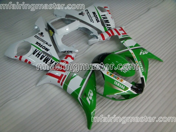 (image for) Fit for Yamaha YZF 600 R6 2003 2004 2005 fairing kit injection molding Fiat green white