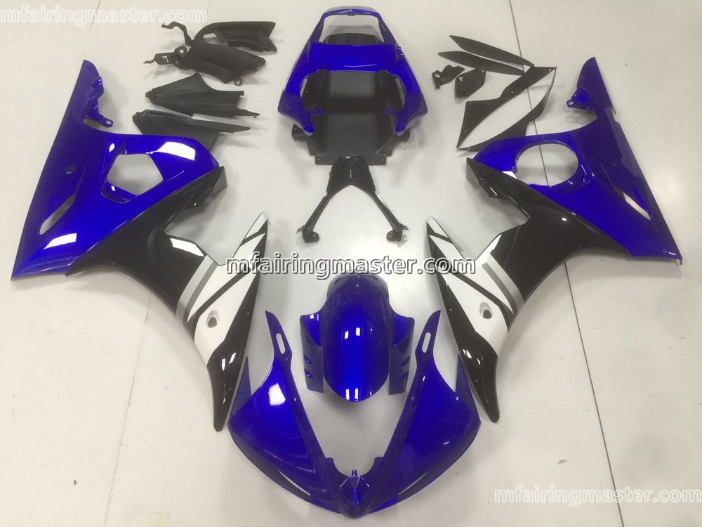 (image for) Fit for Yamaha YZF 600 R6 2003 2004 2005 fairing kit injection molding Blue black