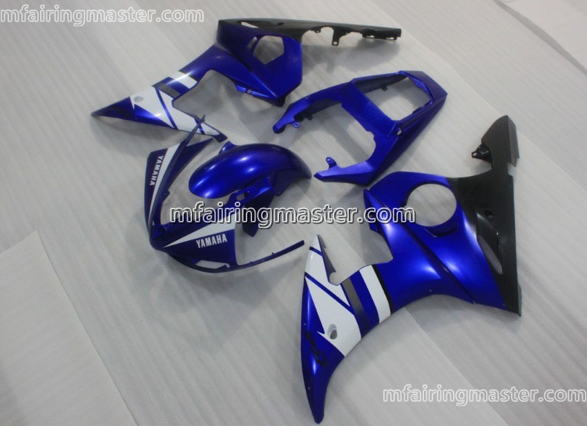 (image for) Fit for Yamaha YZF 600 R6 2003 2004 2005 fairing kit injection molding Black blue