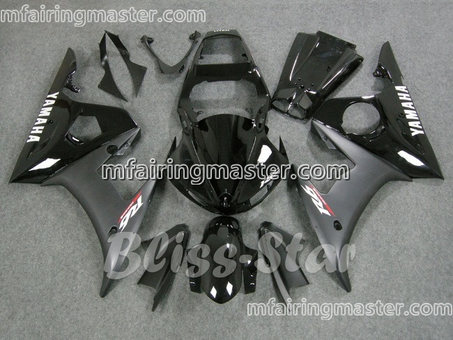 (image for) Fit for Yamaha YZF 600 R6 2003 2004 2005 fairing kit injection molding Black