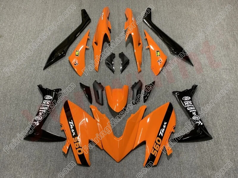 (image for) Fairing kit fit for Yamaha TMAX560 2020 2021 black orange 117