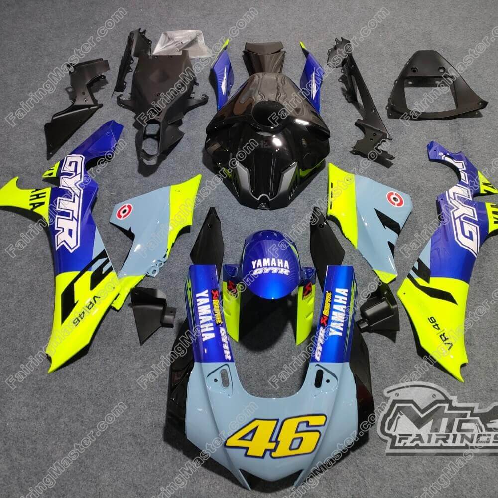 (image for) Fairing kit fit for Yamaha YZF 1000 R1 2020 2021 2022 blue yellow 101
