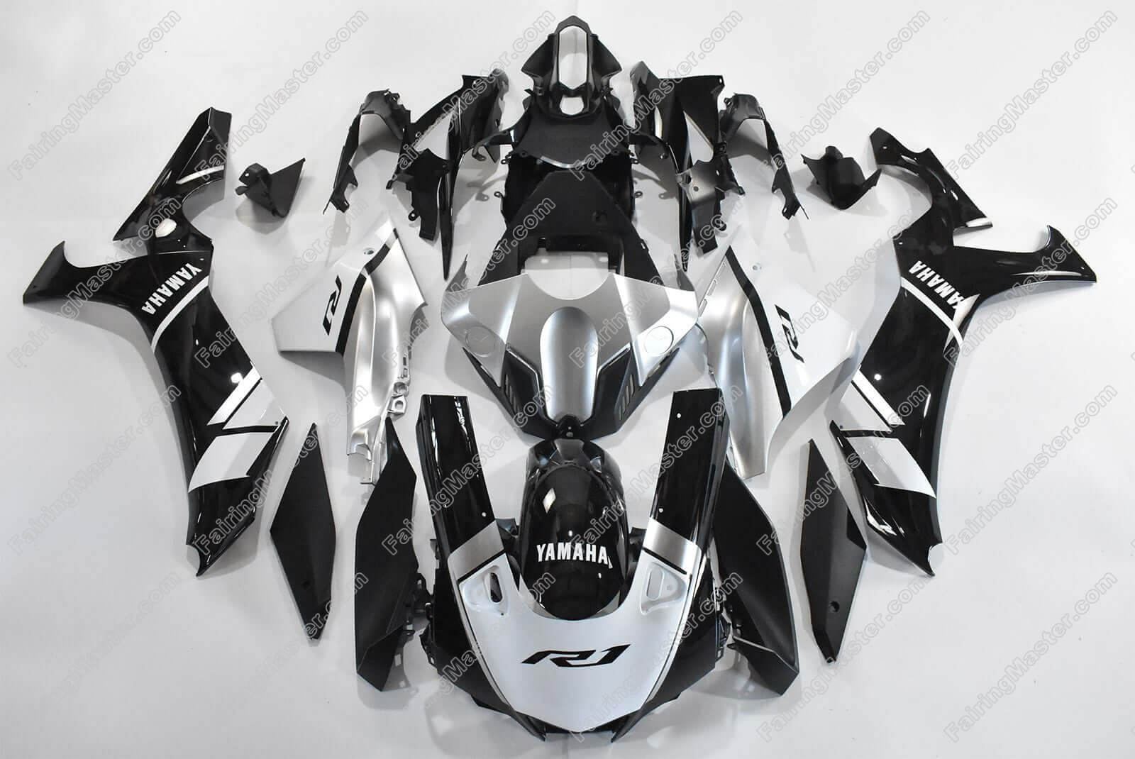 (image for) Fairing kit fit for Yamaha YZF 1000 R1 2020 2021 2022 black silver red 104