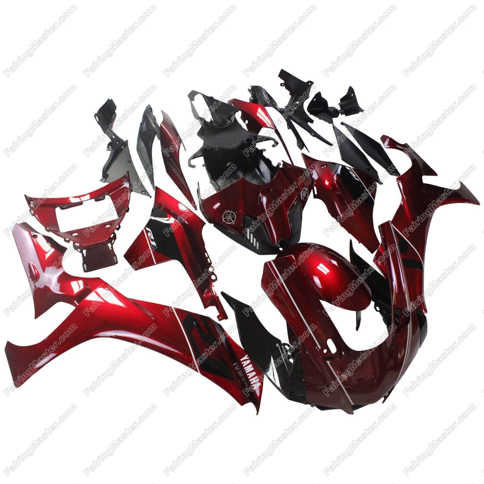 (image for) Fairing kit fit for Yamaha YZF 1000 R1 2020 2021 2022 candy red black 107