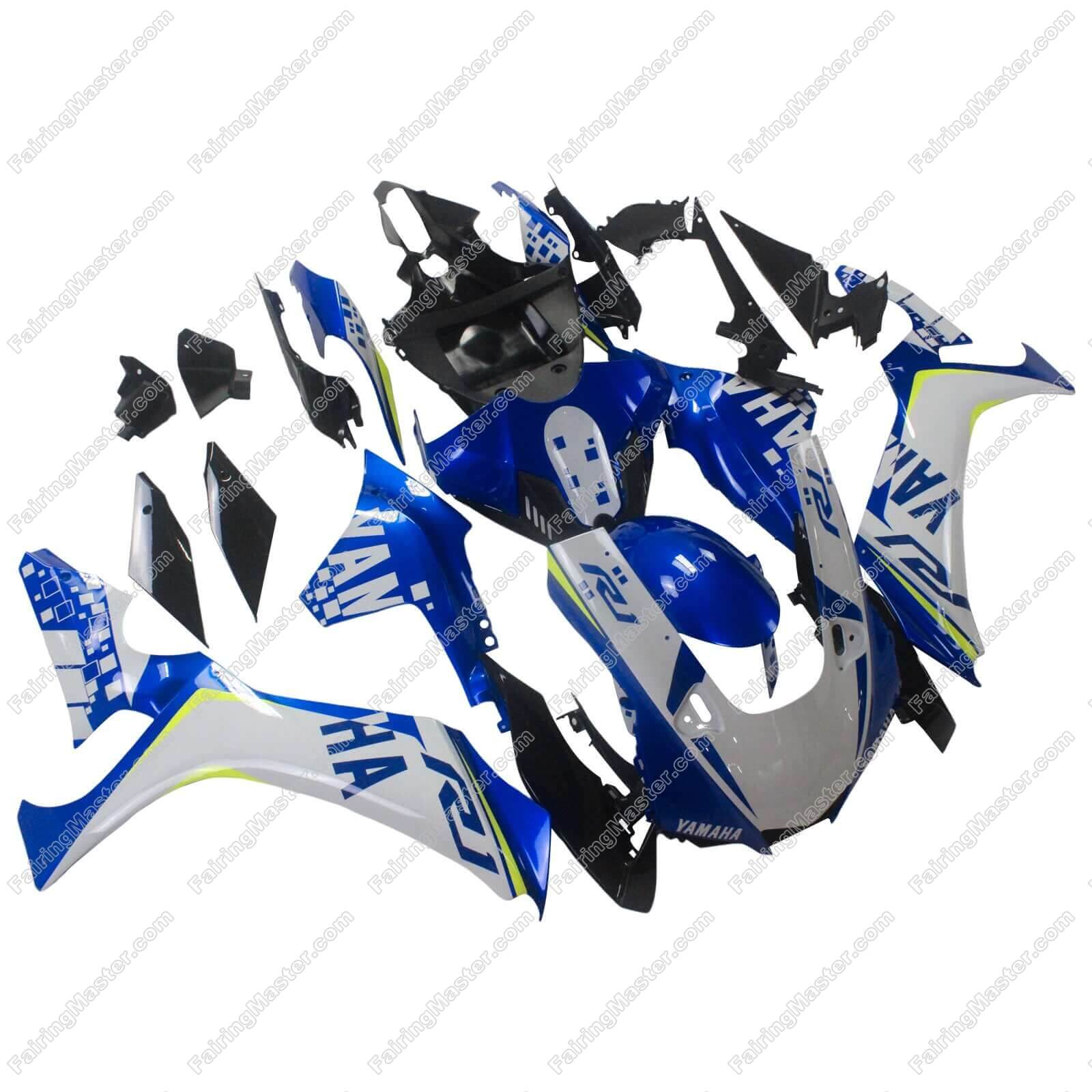 (image for) Fairing kit fit for Yamaha YZF 1000 R1 2020 2021 2022 blue white 109