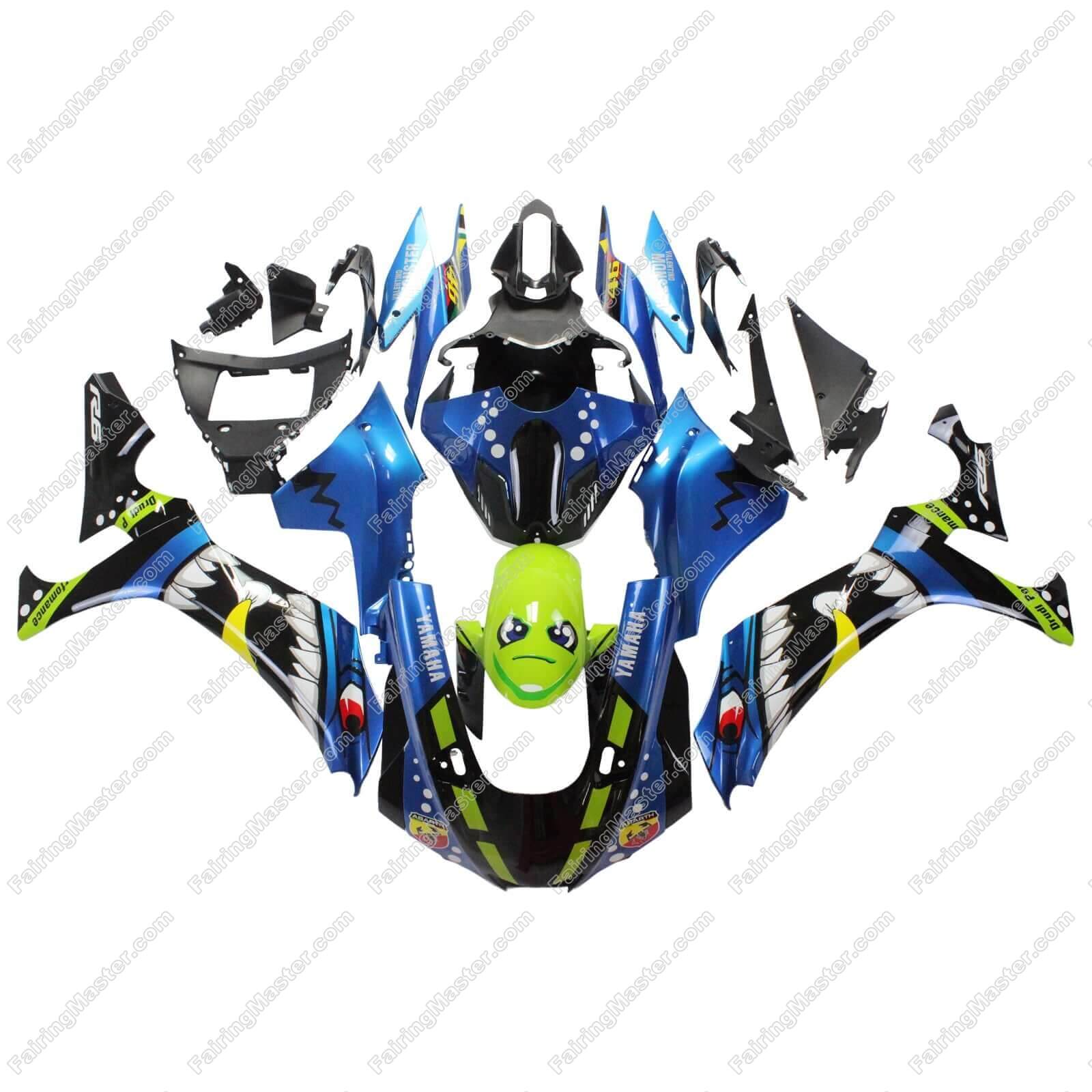 (image for) Fairing kit fit for Yamaha YZF 1000 R1 2020 2021 2022 shark blue 112