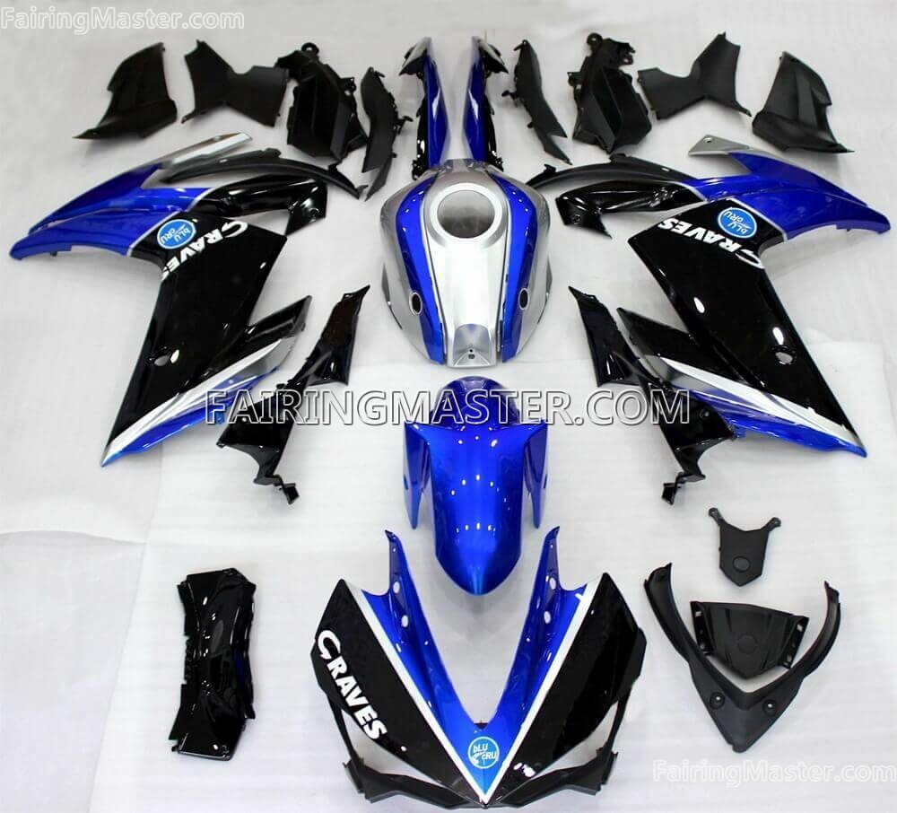 ZXMT Unpainted Fairing Kit Motorcycle Fairings for Yamaha YZF R3 2014 15 16 17 2018 YZF R25 2015 2016 2017 28 Pcs 