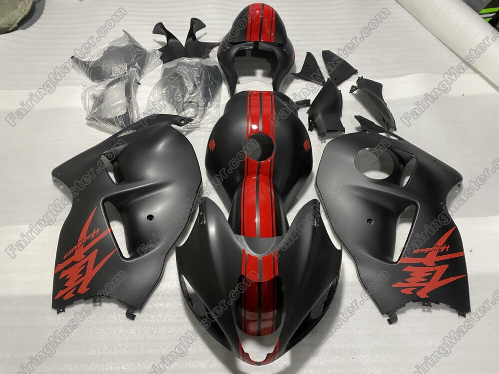 (image for) Injection molding fairing kits fit for Suzuki GSXR 1300 Hayabusa 1999 - 2007 red matte black 255